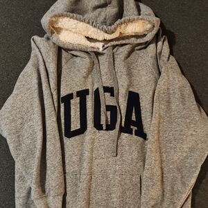 American Eagle Tailgate Oversized Gray UGA Hoodie